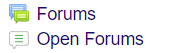 Forums, Open Forums