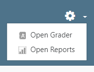 screenshot of open grader in dropdown menu
